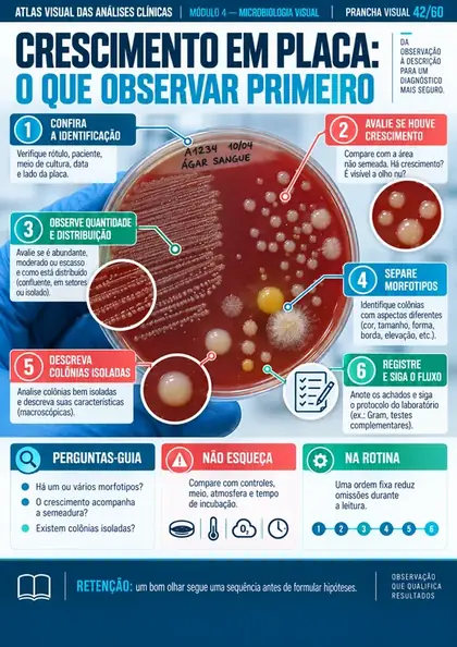 Prancha visual sobre crescimento em placa